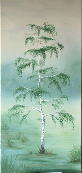 Pittura intitolato "Brzoza" da Ania Cho, Opera d'arte originale, Acrilico