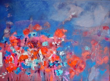 Painting titled "86-evening-meadow.j…" by Anna Zygmunt Art, Original Artwork, Oil