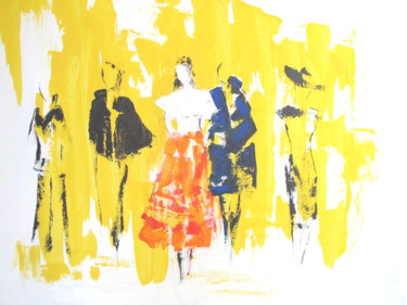 Painting titled "Fashion show" by Anida Fernez, Original Artwork