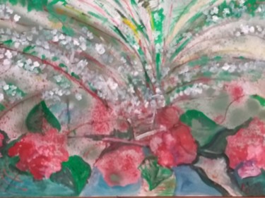 Painting titled "Summer explosion" by Simionescu Elena, Original Artwork, Acrylic