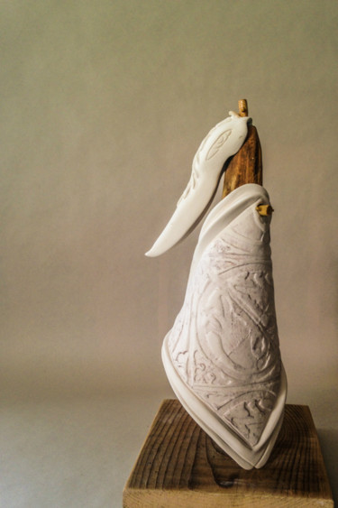 Sculpture titled "Empereur" by Anik Fortin, Original Artwork, Ceramics