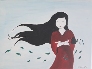 Painting titled "Wind" by Aniko Murok, Original Artwork, Acrylic
