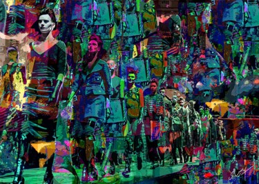 Haute Couture Peinture intitulée "Haute Couture" par Anil Kumar, Œuvre d'art originale, Acrylique Monté sur Châssis