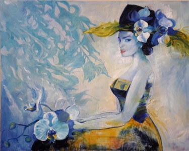 Painting titled "Orchiedea" by Anila Dekovelli Ciccone, Original Artwork, Oil