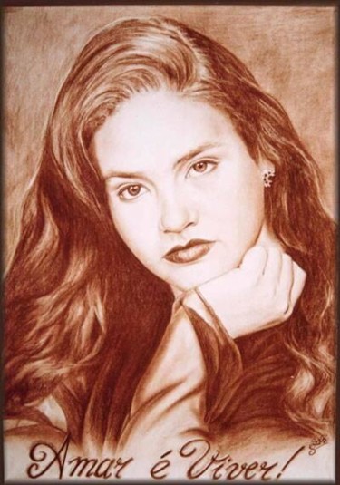 Drawing titled "Andrea" by Ateliê Opus Magno, Original Artwork