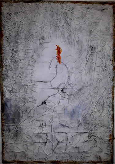 Peinture intitulée "the-birth-of-fire.j…" par Anima E Mela, Œuvre d'art originale, Acrylique Monté sur Châssis en bois
