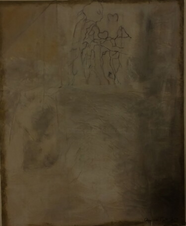 Peinture intitulée "tendresse - détail" par Anima E Mela, Œuvre d'art originale, Acrylique Monté sur Châssis en bois