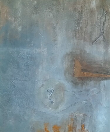Картина под названием "Secrets" - Anima E Mela, Подлинное произведение искусства, Акрил Установлен на Деревянная рама для но…