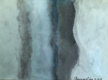 Schilderij getiteld "Getting Closer" door Anima E Mela, Origineel Kunstwerk, Aquarel