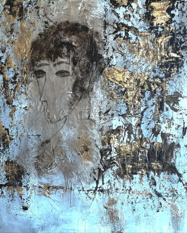 绘画 标题为“Portrait of a Lady” 由Anima E Mela, 原创艺术品, 丙烯 安装在木质担架架上