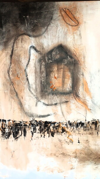 Schilderij getiteld "Exodus" door Anima E Mela, Origineel Kunstwerk, Acryl
