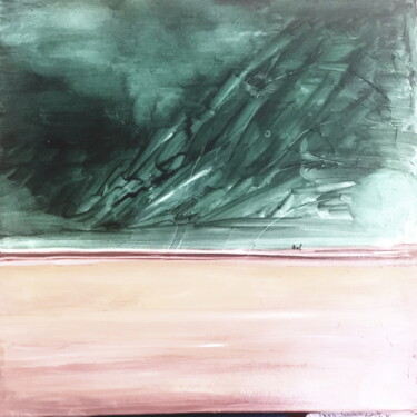 Peinture intitulée ""The Storm"" par Anima E Mela, Œuvre d'art originale, Huile Monté sur Châssis en bois