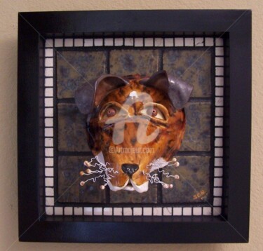 Sculpture titled "Foxy Terror" by Suzanne Noll, Original Artwork, Other