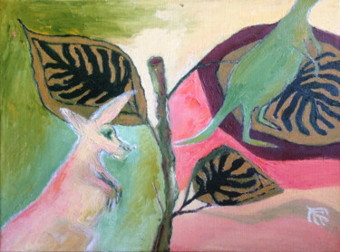 Pintura titulada "Арбузные Кенгуру" por Ianina Chuprina, Obra de arte original, Oleo