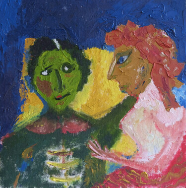 Pittura intitolato "Яркие личности" da Ianina Chuprina, Opera d'arte originale, Olio