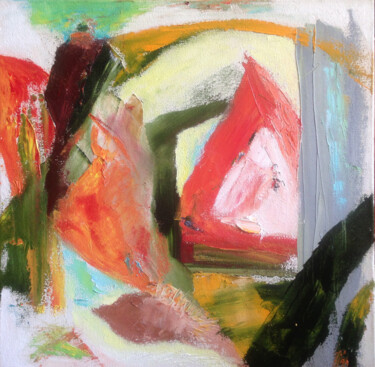 Картина под названием "Яркая Абстракция" - Янина Чуприна, Подлинное произведение искусства, Масло