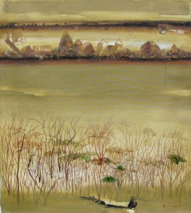 Painting titled "conceptual scape 13" by Anindya, Original Artwork
