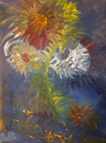 Painting titled "Le Printemps" by Anissa Bousmina, Original Artwork, Oil