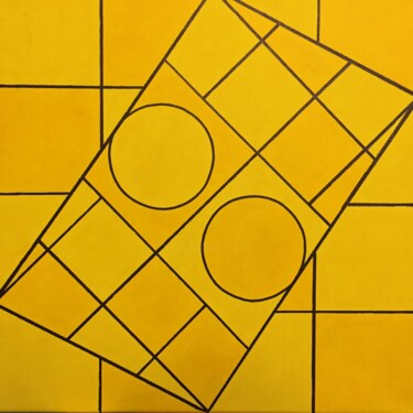Schilderij getiteld "Yellow" door Anita And Co, Origineel Kunstwerk, Acryl
