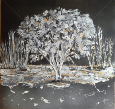 Картина под названием "L ABRE BLANC-" - Anita Boche, Подлинное произведение искусства, Акрил