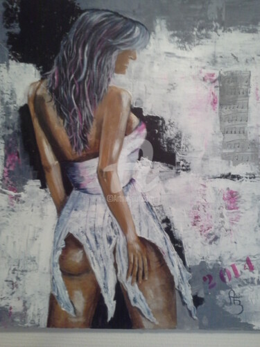 Painting titled "SEXY AMINA" by Anita Boche, Original Artwork, Acrylic