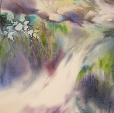 Peinture intitulée "Fraîcheur" par Anita Bruzzo, Œuvre d'art originale, Aquarelle
