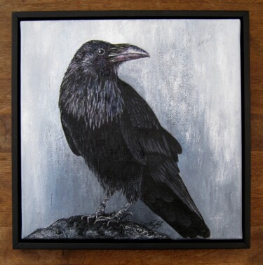 Pintura titulada "RAVEN" por Anita Burnaz, Obra de arte original, Oleo