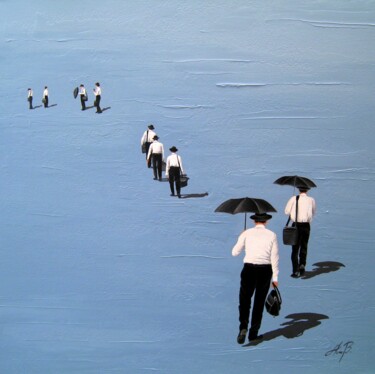 Painting titled "In Search of ..." by Anita Burnaz, Original Artwork, Oil