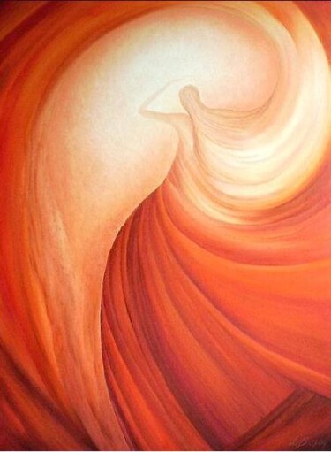 Painting titled "ecstatic dance" by Anita Burnaz, Original Artwork