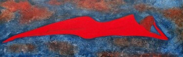Malerei mit dem Titel "red woman" von Anita Burnaz, Original-Kunstwerk