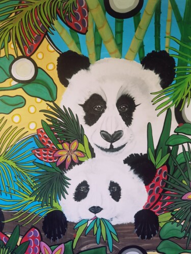 "Pandalie Pandala" başlıklı Tablo Anita Chaillou tarafından, Orijinal sanat, Akrilik
