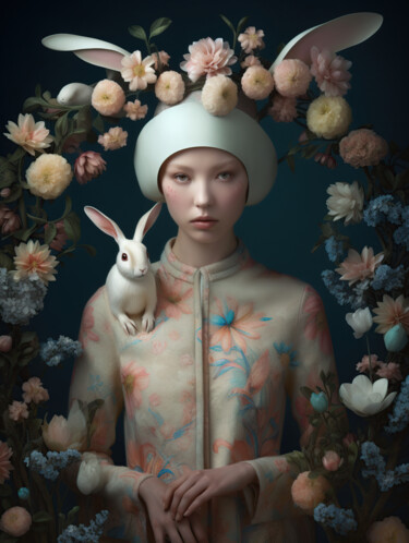 Arte digital titulada "Easter Magic No2" por Anita Kalmar, Obra de arte original, Impresión digital