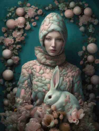 Digital Arts με τίτλο "Easter Magic No3" από Anita Kalmar, Αυθεντικά έργα τέχνης, Εικόνα που δημιουργήθηκε με AI