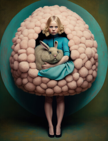 Digitale Kunst getiteld "Easter Magic No8" door Anita Kalmar, Origineel Kunstwerk, Digitale afdruk