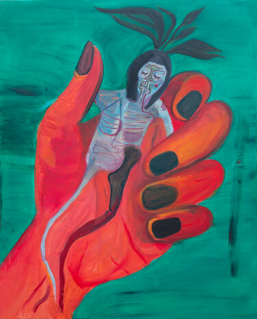 Malarstwo zatytułowany „Chaff” autorstwa Anita Machura, Oryginalna praca, Olej