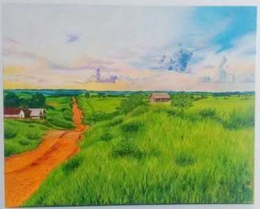 Painting titled "Off line" by Anita Seixas, Original Artwork, Oil