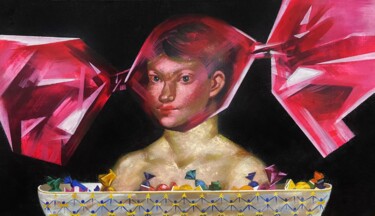 Painting titled "Сладкая" by Anita Turadzhanova, Original Artwork, Tempera