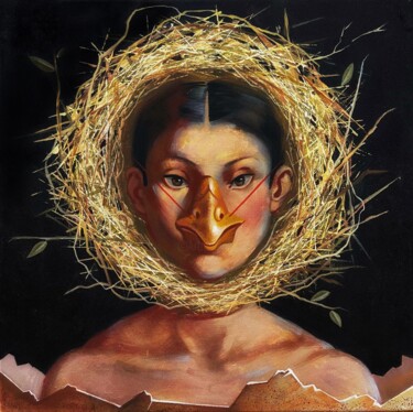 Картина под названием "Цыпочка" - Анита Тураджанова, Подлинное произведение искусства, Темпера