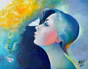 Malerei mit dem Titel "Woman" von Anita Zotkina, Original-Kunstwerk, Öl