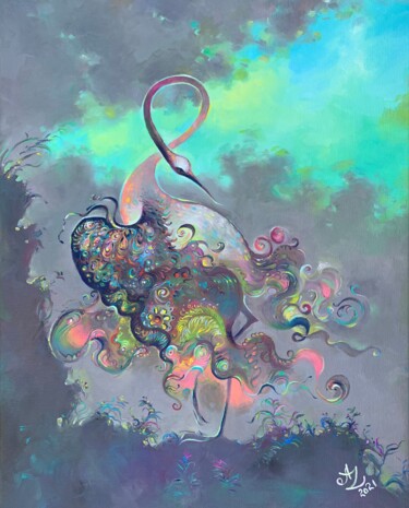 Malerei mit dem Titel "The Joyful Dance of…" von Anita Zotkina, Original-Kunstwerk, Öl