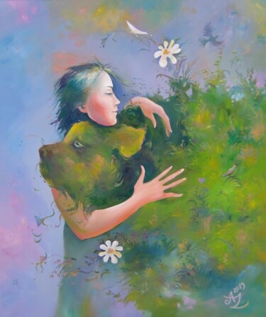 Картина под названием "Spirit of a summer…" - Anita Zotkina, Подлинное произведение искусства, Масло