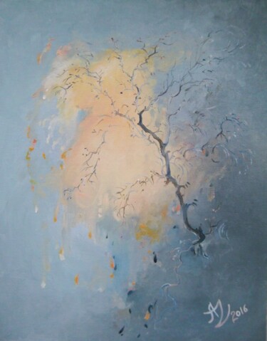 Schilderij getiteld "In between seasons" door Anita Zotkina, Origineel Kunstwerk, Olie