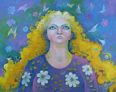 Painting titled "Shared Dreams" by Anita Zotkina, Original Artwork, Oil