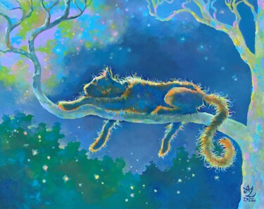 "Stray Cat" başlıklı Tablo Anita Zotkina tarafından, Orijinal sanat, Petrol