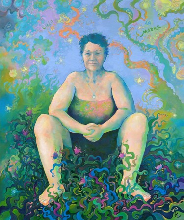 Peinture intitulée "Madre" par Anita Zotkina, Œuvre d'art originale, Huile