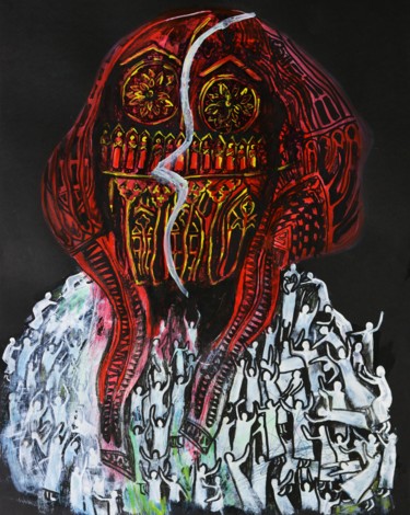 Peinture intitulée "Sans titre" par Anita Fa, Œuvre d'art originale, Acrylique