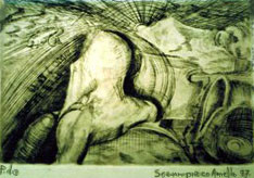 Pittura intitolato "incisione" da Aniello Scannapieco, Opera d'arte originale