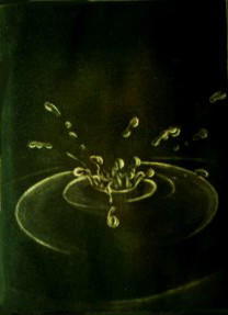Pittura intitolato "Goccia" da Aniello Scannapieco, Opera d'arte originale