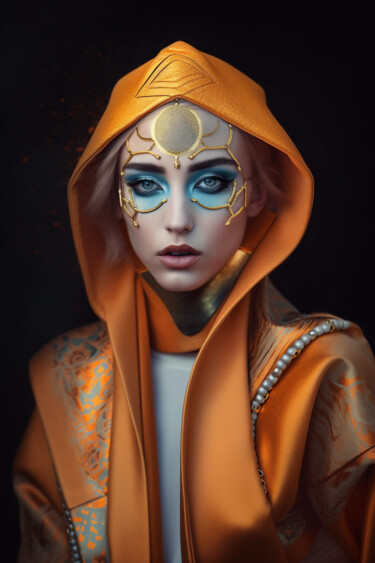 Arts numériques intitulée "fashionable image o…" par Anja Rudko, Œuvre d'art originale, Image générée par l'IA