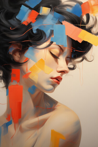 Digital Arts titled "Elegy of Beauty No.…" by Anja Rudko, Original Artwork, AI generated image